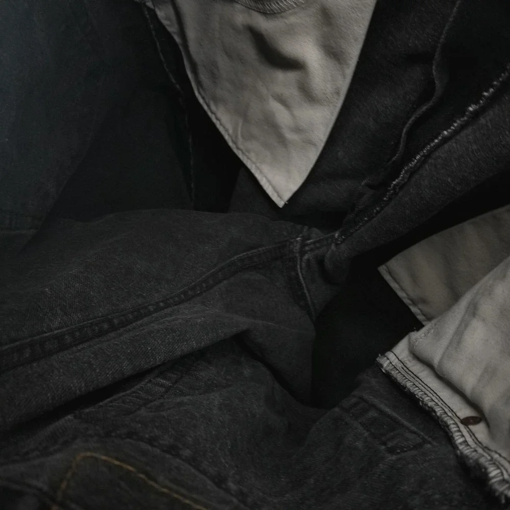 VTG Levis 505 Jeans Mens 36x30 Gray Regular Straight‎ Charcoal Wash Denim Casual
